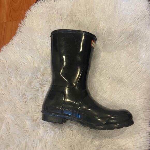 Hunter Short Gloss Rain Boots Size 6 - Picture 12 of 13